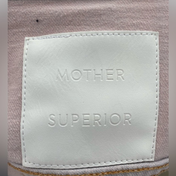 Mother denim light pink distressed denim jacket - Picture 4 of 4